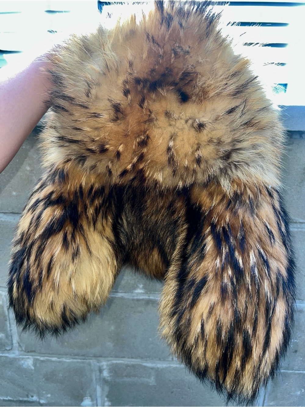 DSQUARED2 Fur Ski Trapper Hat.